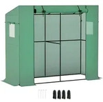 Outsunny-Gew&auml;chshaus-200L x 76B x 170H cm-Gr&uuml;n