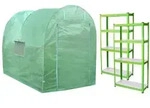 Polytunnel 19mm 3m x 2m mit Regale