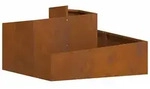vidaXL Gartenblumentopf Braun 80 x 80 x 50 cm