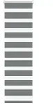 vidaXL Doppelrollo Dunkelgrau 40x100 cm Stoffbreite 35,9 cm Polyester