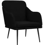 vidaXL Sessel Schwarz 63x76x80 cm Stoff