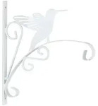 Relaxdays Blumenampel Halterung, Vogel, Wandmontage, HBT: 30 x 29,5 x 2 cm,