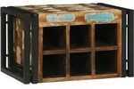 vidaXL Weinregal Mehrfarbig 46 x 35 x 27,5 cm Massivholz Altholz