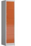 ClassiX Schlie&szlig;fachschrank, 1 Abteil, 5 F&auml;cher, 1800 x 415 x 500 mm,
