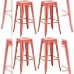 CLP 4er Set Barhocker Joshua rot