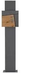 ML-Design ECD Germany Standbriefkasten Anthrazit Edelstahl 170 cm freistehend,...