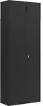 vidaXL Aktenschrank Schwarz 90x40x240 cm Stahl