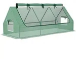 Outsunny - Mini Gew&auml;chshaus - 240L x 90B x 90H cm - gr&uuml;n