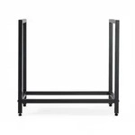 Relaxdays Kaminholzregal, Metall, HBT: 62,5 x 65 x 30,5 cm, Brennholzregal f&uuml;r