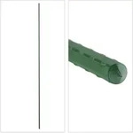 Relaxdays Pflanzst&auml;be, 10er Set, 120 cm, &Oslash; 10 mm, kunststoffummantelter Stahl,