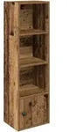 vidaXL B&uuml;cherregal Altholz-Optik 31x24x102 cm Holzwerkstoff
