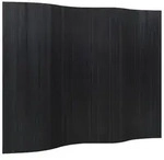vidaXL Paravent Schwarz 165x250 cm Bambus