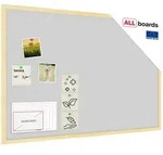 Allboards Hellgrau Pinnwand mit Holz Rahmen 90x60cm Korktafel Korkwand Pinnwand...