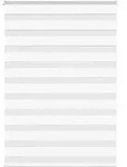 vidaXL Doppelrollo Wei&szlig; 105x150 cm Stoffbreite 100,9 cm Polyester