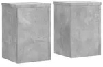 vidaXL Pflanzenst&auml;nder 2 Stk. Betongrau 25x25x35 cm Holzwerkstoff