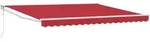 vidaXL Automatische Einziehbare Markise Rot 400x300 cm