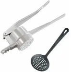 Westmark Sp&auml;tzle-/Kartoffelpresse Sp&auml;tzlechef, Sp&auml;tzleloch, silber, 612022E8