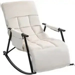 CLP Schaukelstuhl Cathy creme/Samt