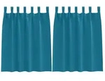 vidaXL Verdunkelungs-Vorh&auml;nge mit Ringen 2 pcs T&uuml;rkis 140 x 140 cm