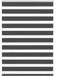 vidaXL Doppelrollo Schwarz 110x100 cm Stoffbreite 105,9 cm Polyester