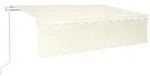 vidaXL Markise Automatisch mit Rollo LED Windsensor 6x3 m Creme