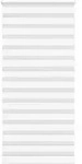 vidaXL Doppelrollo Wei&szlig; 115x230 cm Stoffbreite 110,9 cm Polyester
