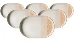 Ritzenhoff & Breker Trio Servierplatte 20 x 13 cm 6er Set - Braun