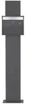 ML-Design ECD Germany Standbriefkasten Anthrazit Edelstahl 170 cm mit...