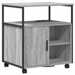 vidaXL B&uuml;roschrank mit Ladem&ouml;glichkeit Grau Sonoma 61 x 46 x 67 cm