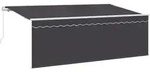 vidaXL Einziehbare Markise Anthrazit 400 x 200 cm