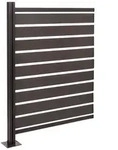 Mendler Alu M&uuml;lltonnen-Zaun HWC-K57, Erweiterungselement M&uuml;lltonnenverkleidung,