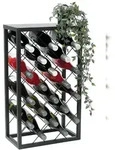 DanDiBo Weinregal Metall Schwarz Stehend 96434 Flaschenregal 68 cm Weinhalter
