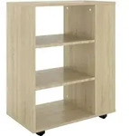 vidaXL Rollschrank Sonoma-Eiche 60x35x75 cm Holzwerkstoff
