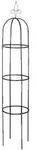 Relaxdays Rankhilfe Obelisk, 2er Set, 200 cm hoch, Ranks&auml;ule f&uuml;r...