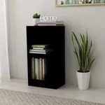 vidaXL B&uuml;cherregal Schwarz 40&times;24&times;75 cm Spanplatte