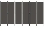 vidaXL 6-tlg. Raumteiler Anthrazit 300x180 cm