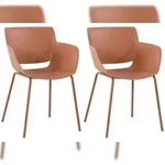 CLP 2er Set Gartenstuhl Alpena terracotta