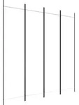 vidaXL 4-tlg. Paravent Wei&szlig; 200x200 cm Stoff