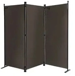QUICK STAR Paravent 3tlg. 170x165cm Beigegrau
