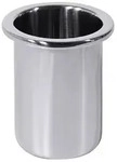 Contacto Besteckk&ouml;cher, Edelstahl 18/10, &Oslash;7cm, H:10 cm, grau