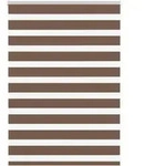 vidaXL Doppelrollo Braun 115x100 cm Stoffbreite 110,9 cm Polyester