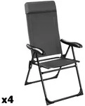 TecTake GmbH tectake Faltbarer Campingstuhl M&uuml;ritz mit Kopfpolster, Aluminium...