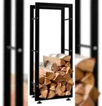 CLP Kaminholzst&auml;nder Keri V2 schwarz/25x40x100 cm