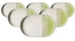 Ritzenhoff & Breker Trio Servierplatte 20 x 13 cm 6er Set - Gr&uuml;n