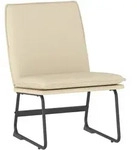 vidaXL Loungesessel Creme 52x75x76 cm Stoff
