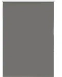 vidaXL Verdunkelungsrollo Grau 90x150 cm Stoffbreite 85,7 cm Polyester