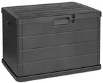 Mojawo Auflagenbox Kissenbox Sitzbank Kunststoff Anthrazit 170L