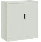 vidaXL Aktenschrank Hellgrau 79x40x90 cm Stahl
