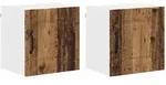 vidaXL K&uuml;chenwandschrank 2 pcs Altholz 40 x 31 x 40 cm Holzwerkstoff