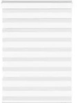 vidaXL Doppelrollo Wei&szlig; 115x100 cm Stoffbreite 110,9 cm Polyester
